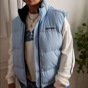 IETS FRANS SKY BLUE GILET PUFFER VEST